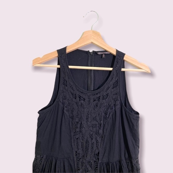 VICTORIA’S Secret Teddy High Neck Lace Sleeveless Halter Jumper Romper Set Sz 4 - Picture 3 of 6